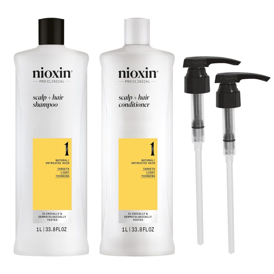 Nioxin Shampoo & Conditioner Liter Duo Sets