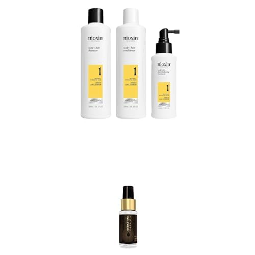 Nioxin Scalp + Hair Thickening System 1+Professional Dark Oil Lightweight Hair Styling Oil. Trial